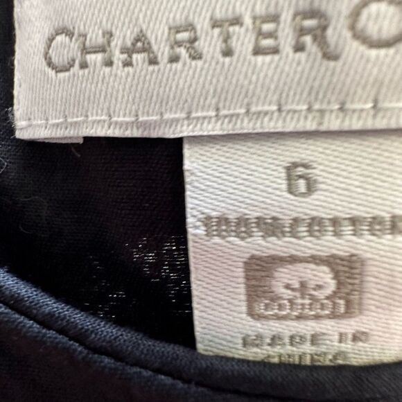5 for $40 NWT Charter Club Dress Women Size 6 Black - Picture 9 of 9